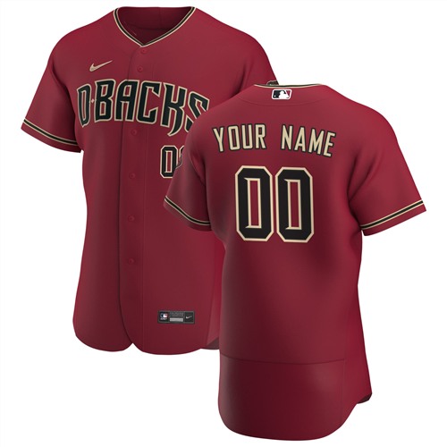 Men's Red Arizona Diamondbacks ACTIVE PLAYER Custom Stitched Baseball Jersey