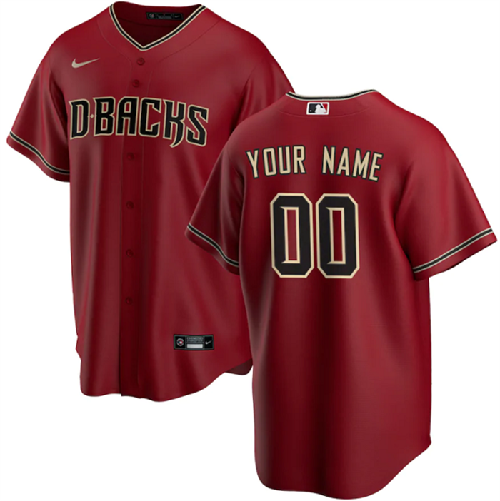 Youth Red Arizona Diamondbacks Active Player Custom  Cool Base Stitched Baseball Jersey