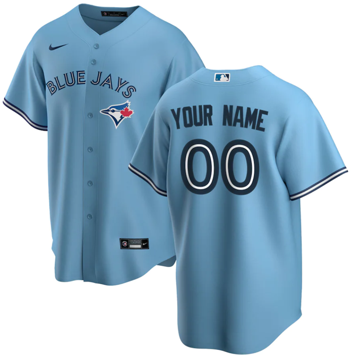 Youth Blue Toronto Blue Jays Active Player Custom Cool Base Stitched Baseball Jersey