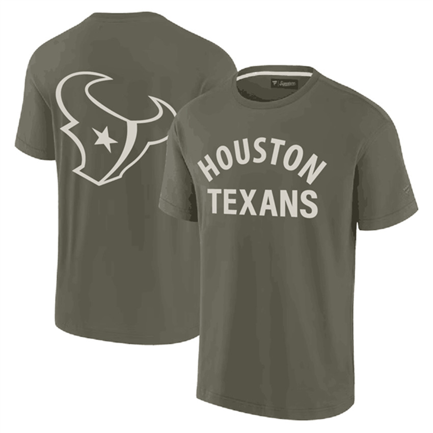 Men's Olive Houston Texans Elements Super Soft Short Sleeve T-Shirt