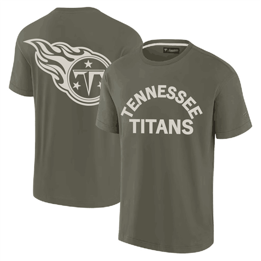 Men's Olive Tennessee Titans Elements Super Soft Short Sleeve T-Shirt