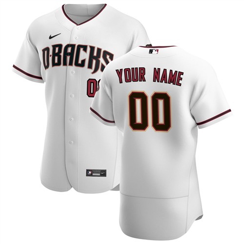 Men's White Arizona Diamondbacks ACTIVE PLAYER Custom Stitched Baseball Jersey