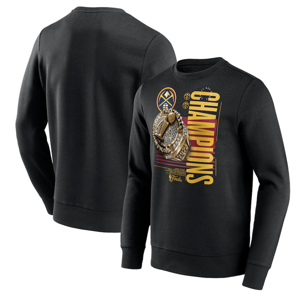 Men's Black Denver Nuggets 2023 Finals Champions Locker Room Long Sleeve T-Shirt