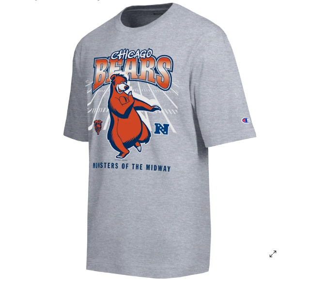 Men's Gray Chicago Bears Baloo All-Star T-Shirt