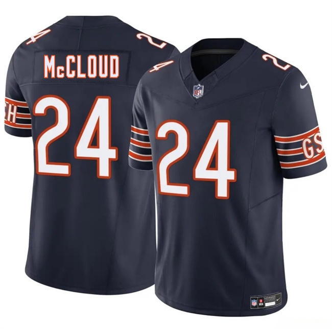Men's Navy Chicago Bears #24 Nick McCloud 2025 F.U.S.E. Vapor Untouchable Limited Stitched Football Jersey