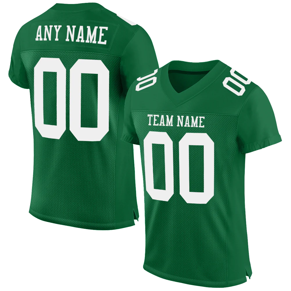 Men's Green Philadelphia Eagles Customized kelly green Stitched Jersey