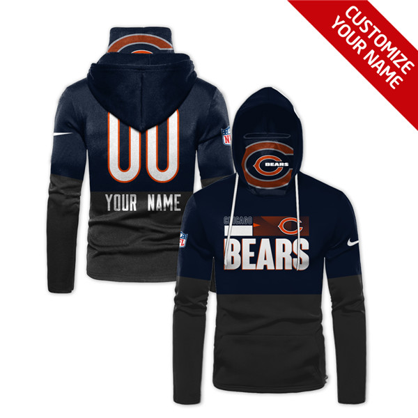 Men's Chicago Bears 2020 Customize Hoodies Mask