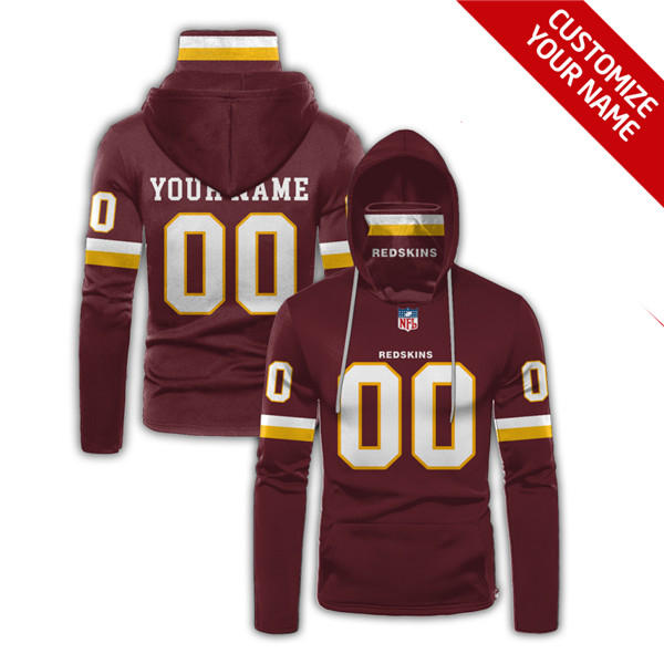 Men's Washington Football Team 2020 Customize Hoodies Mask