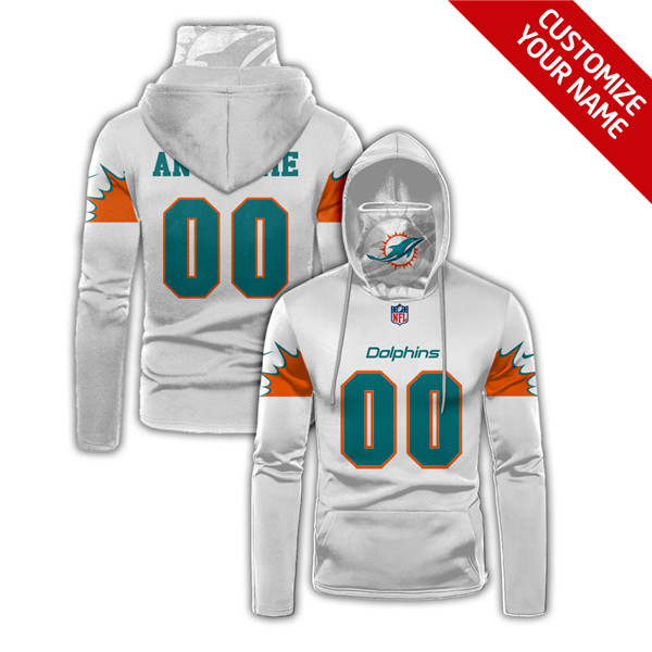 Men's Miami Dolphins 2020 Customize Hoodies Mask