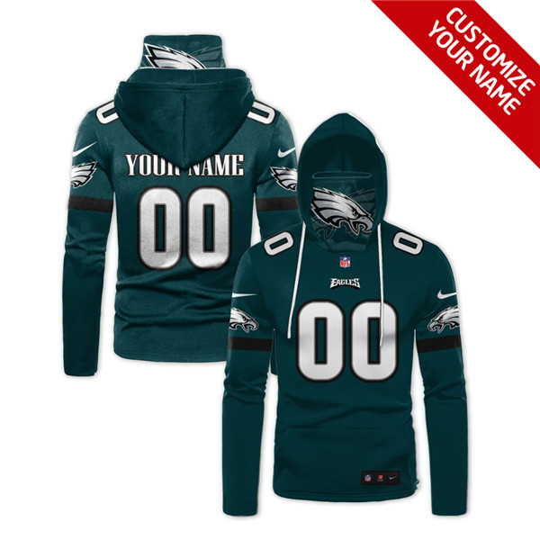 Men's Philadelphia Eagles 2020 Customize Hoodies Mask