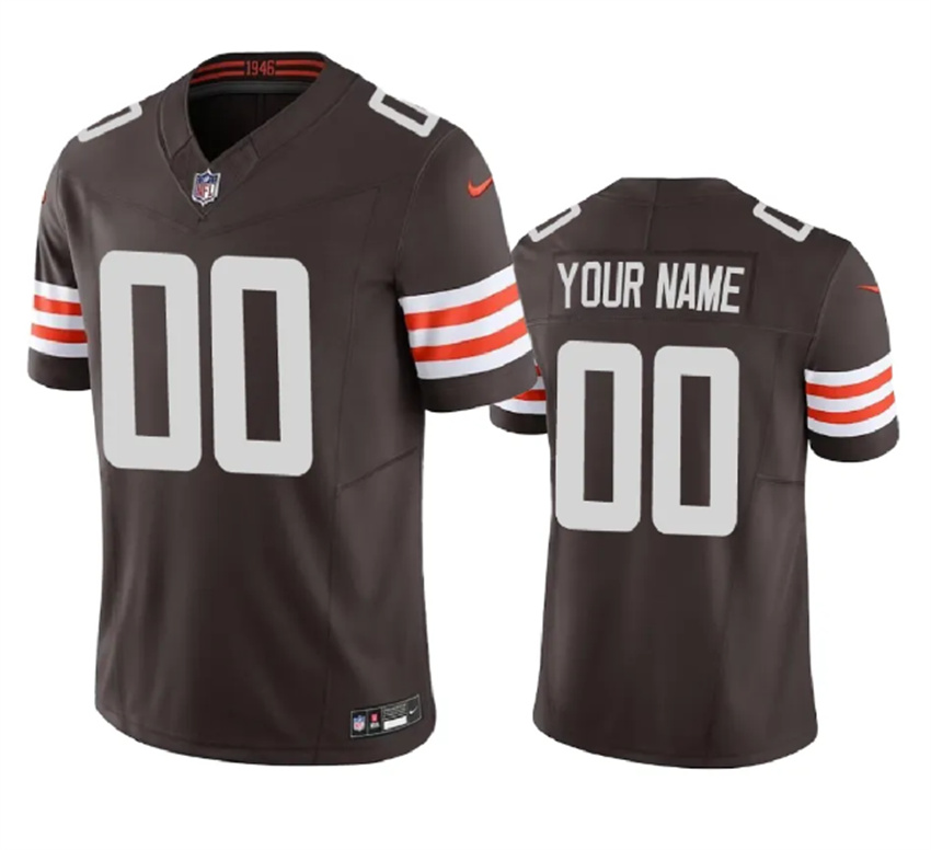 Women's Brown Cleveland Browns Active Player Custom F.U.S.E. Vapor Untouchable Limited Stitched Football Jersey