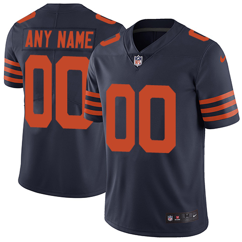 Youth Chicago Bears Customized Navy Blue Alternate Stitched Vapor Untouchable Limited Football Jersey