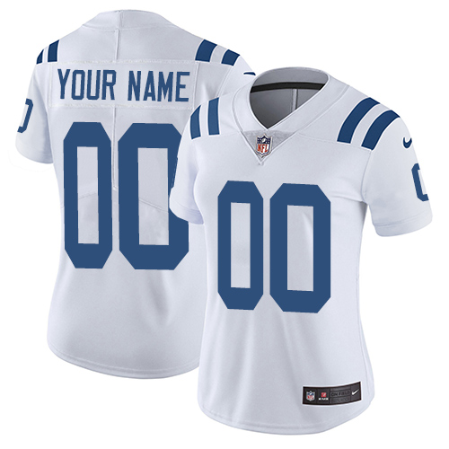 Women's Indianapolis Colts Customized White Stitched Vapor Untouchable Limited Football Jersey