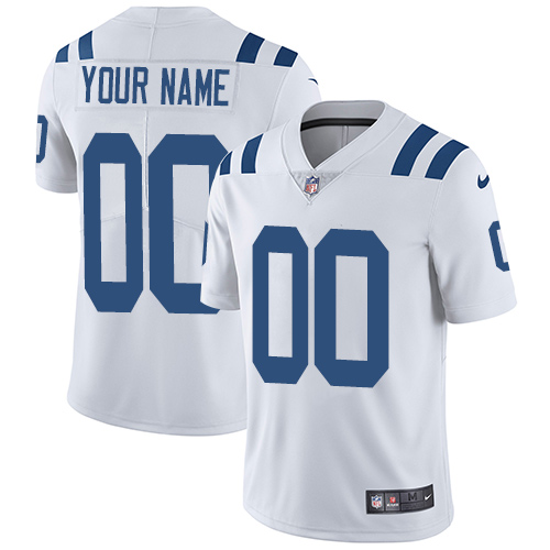 Youth Indianapolis Colts Customized White Stitched Vapor Untouchable Limited Football Jersey