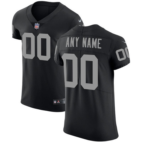 Men's Las Vegas Raiders Customized Black Team Color Stitched Vapor Untouchable Elite Football Jersey