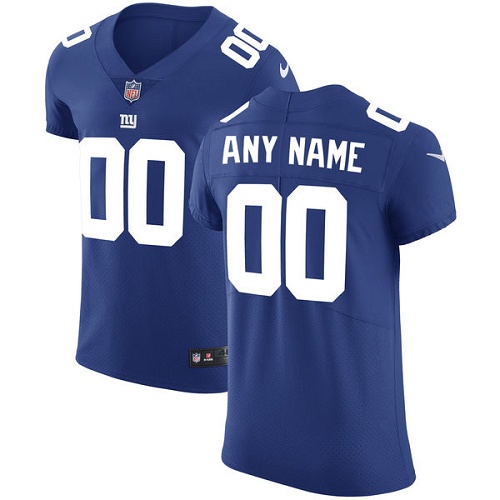 Men's New York Giants Customized Royal Blue Team Color Stitched Vapor Untouchable Elite Football Jersey