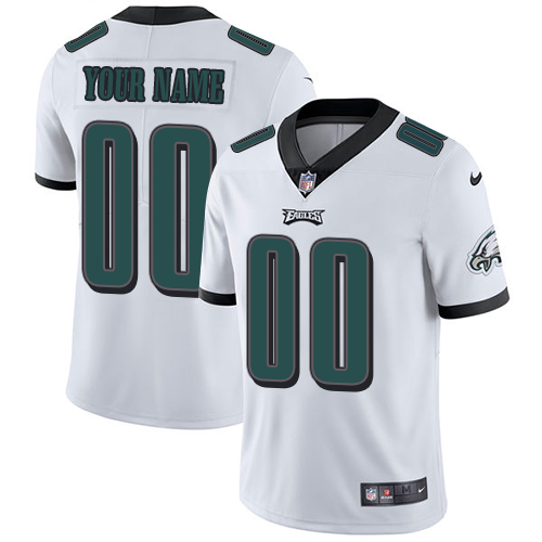Youth Philadelphia Eagles Customized White Stitched Vapor Untouchable Limited Football Jersey