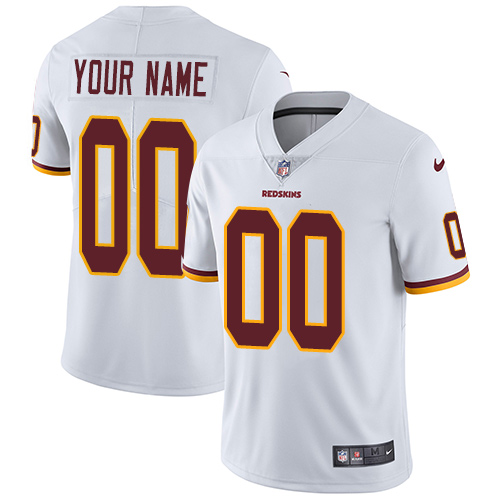 Youth Washington Redskins Customized White Stitched Vapor Untouchable Limited Football Jersey