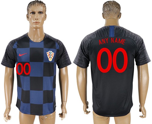 Croatia Personalized Away Soccer Country Jersey