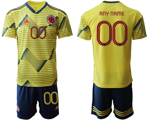 Colombia Personalized Home Soccer Country Jersey