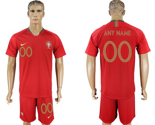 Portugal Personalized Home Soccer Country Jersey