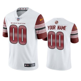 Men's White Washington Commanders Customized Stitched Jersey
