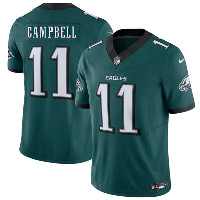 Men's Green Philadelphia Eagles #11 Jihaad Campbell 2026 F.U.S.E. Vapor Untouchable Limited Stitched Football Jersey