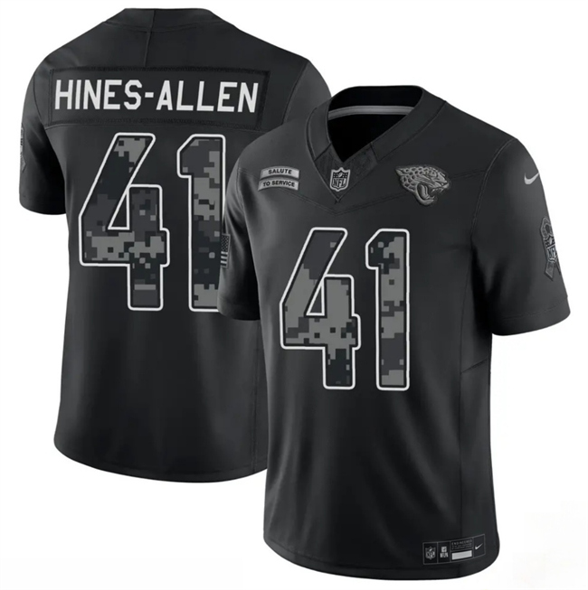 Men's Black Jacksonville Jaguars #41 Josh Hines-Allen F.U.S.E. 2026 Salute to Service Limited Stitched Football Jersey