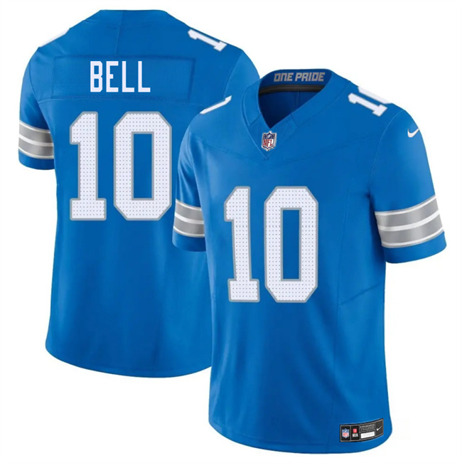 Men's Blue Detroit Lions #10 Ronnie Bell 2025 F.U.S.E. Vapor Limited Stitched Jersey
