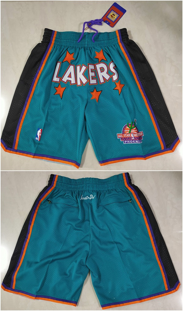 Men's White Los Angeles Lakers MVP Shorts (Run Small)