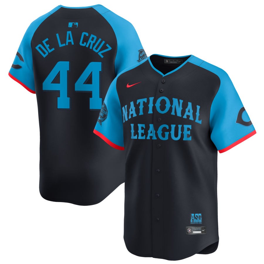 Youth's Navy Cincinnati Reds 2024 MLB All-Star Game Customized Stitched Jersey