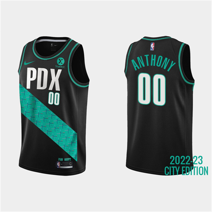 Youth Black Portland Trail Blazers Active Player Custom City Edition Swingman Stitched Jersey