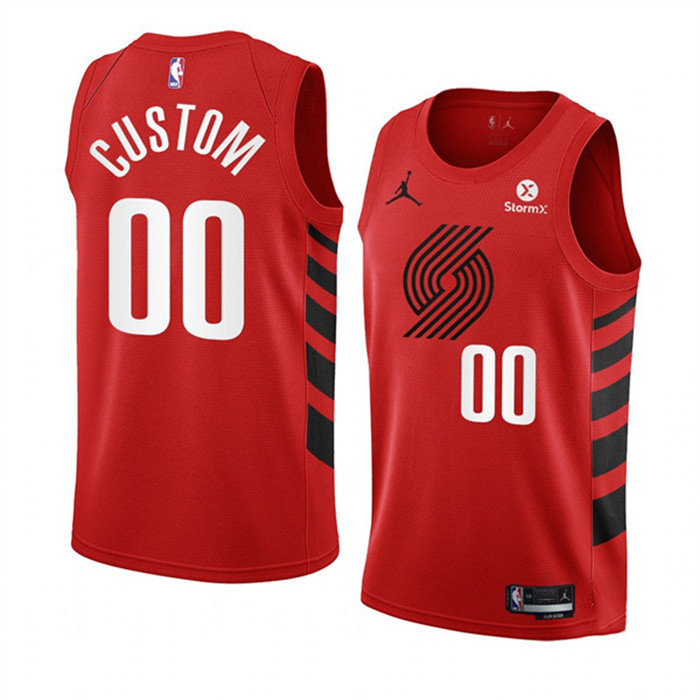 Youth Red Portland Trail Blazers Active Player Custom Statement Edition Swingman Stitched Jersey