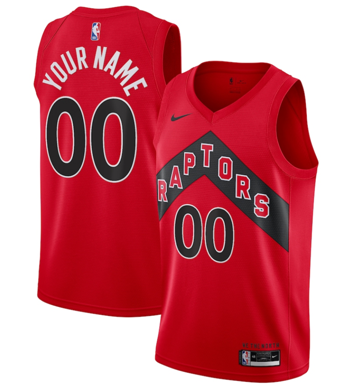 Youth Red Toronto Raptors Active Player Custom Icon Edition Stitched Basketball Jersey