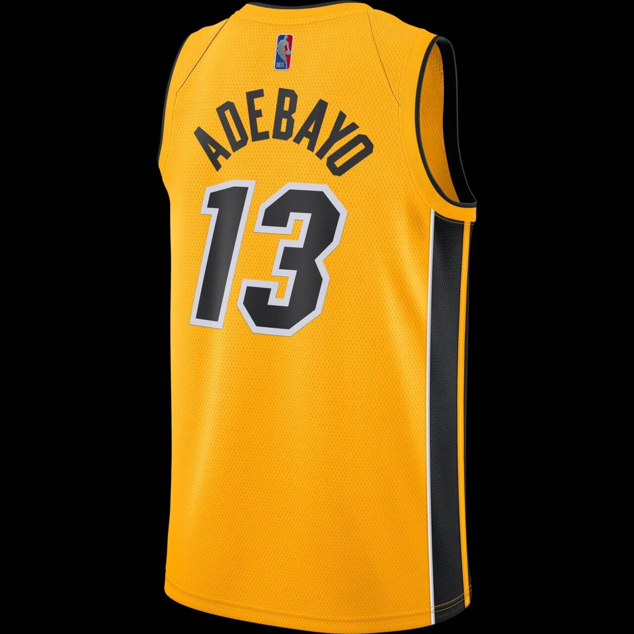 Men's Yellow Miami Heat Active Player Custom Edition Swingman Player Jersey