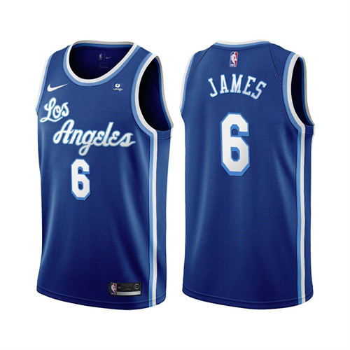 Men's  Black Los Angeles Lakers #6 LeBron James 
