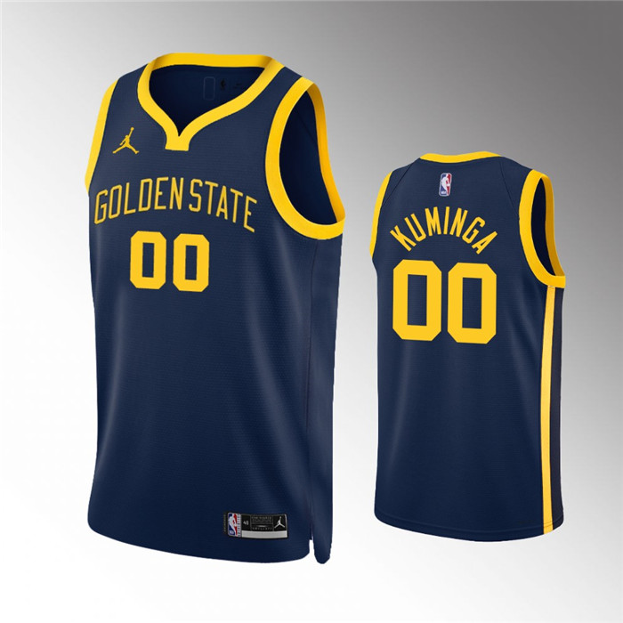 Men's Navy Golden State Warriors Active Player Custom Statement EditionStitched Jersey