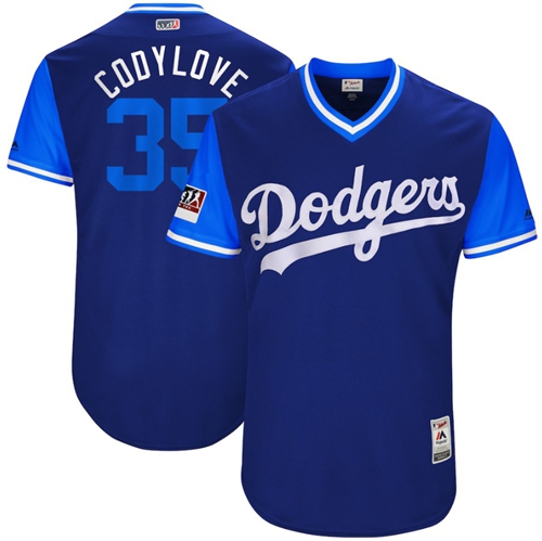 Dodgers #35 Cody Bellinger Royal 