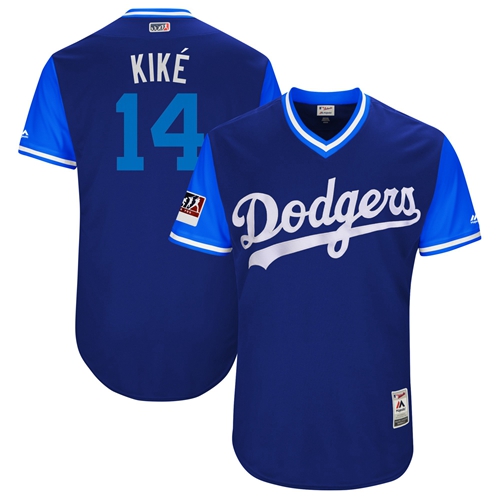 Dodgers #14 Enrique Hernandez Royal 