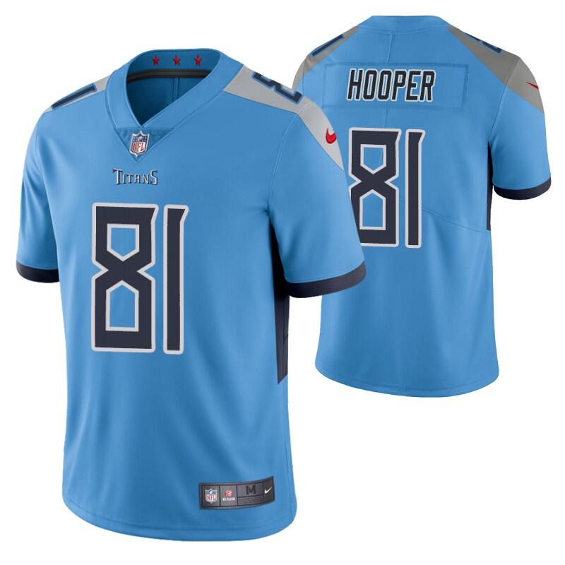 Men's Blue Tennessee Titans #81 Austin Hooper Vapor Untouchable Stitched Jersey