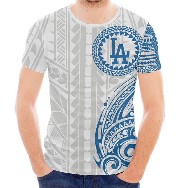 Men's Grey Los Angeles Dodgers T-Shirt