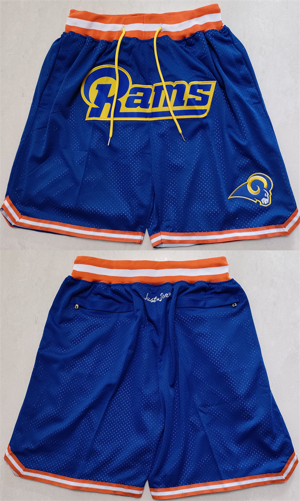 Men's Royal Los Angeles Rams Shorts (Run Small)
