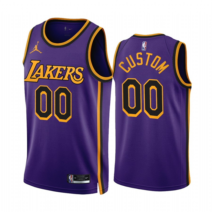 Youth Purple Los Angeles Lakers Active Player Custom  Statement Edition Swingman Stitched Jersey