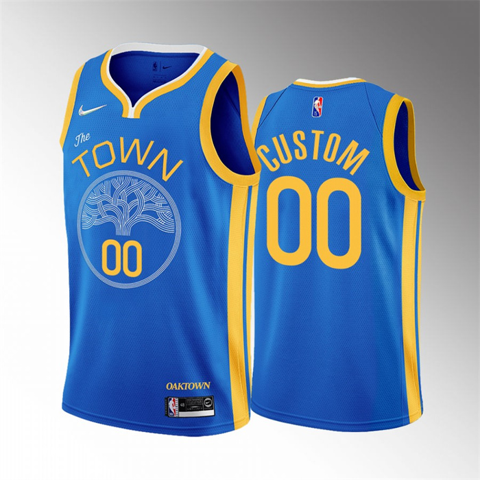 Youth Blue Golden State Warriors Active Player Custom Stitched Basketball Jersey