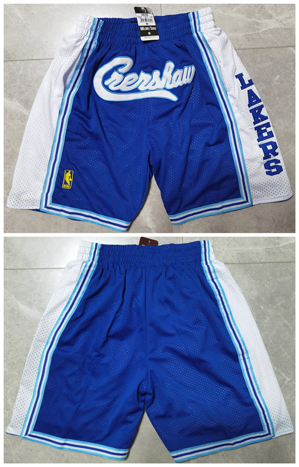 Men's Blue Los Angeles Lakers Shorts (Run Small)