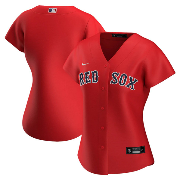 Women's Red Boston Red Sox ACTIVE PLAYER Custom Stitched Jersey