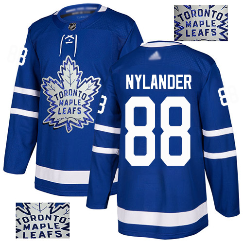 Adidas Maple Leafs #88 William Nylander Blue Home Authentic Fashion Gold Stitched NHL Jersey