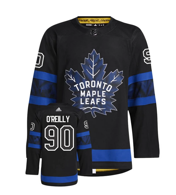 Men's Black Toronto Maple Leafs #90 Ryan O'Reilly Alternate Premier Breakaway Reversible Stitched Jersey