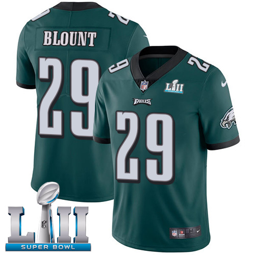 Men's Green Philadelphia Eagles #29 LeGarrette Blount Super Bowl LII Game Event Stitched Jersey