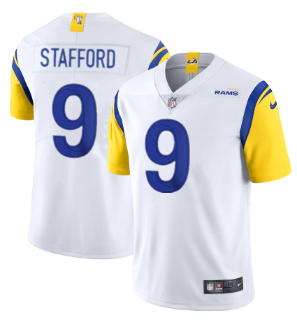 Men's White Los Angeles Rams #9 Matthew Stafford 2021 Vapor Untouchable Limited Alternate Stitched Jersey